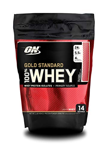 100% WHEY GOLD STANDARD Bag 1LB Strawberry - ON