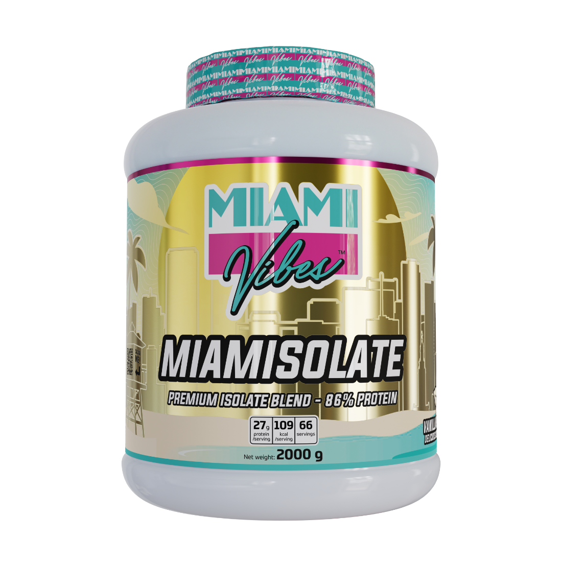 MIAMISOLATE 2000g (vanilla) - Miami Vibes