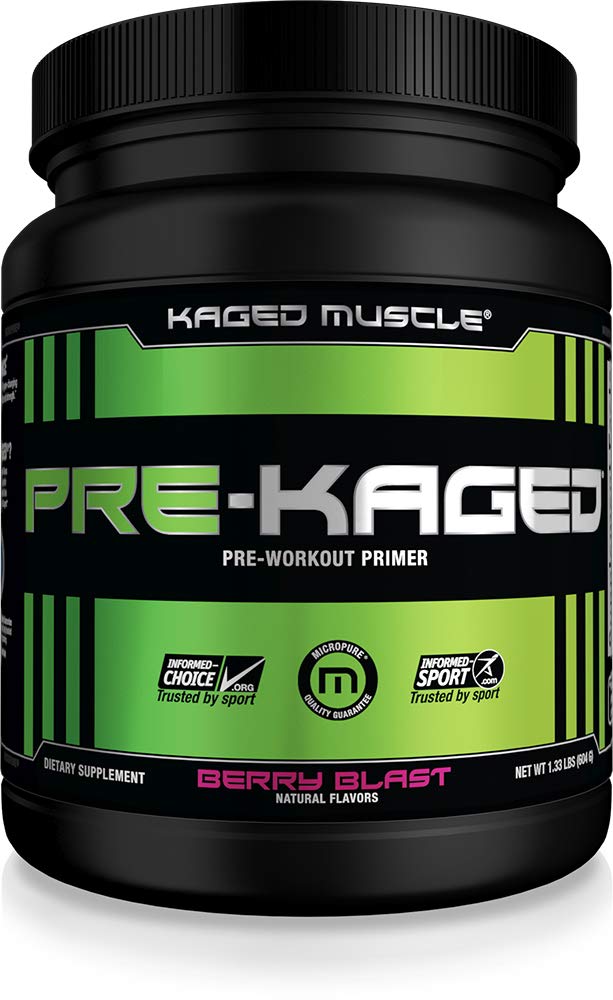 PRE-KAGED 640g berry blast - KAGED MUSCLE