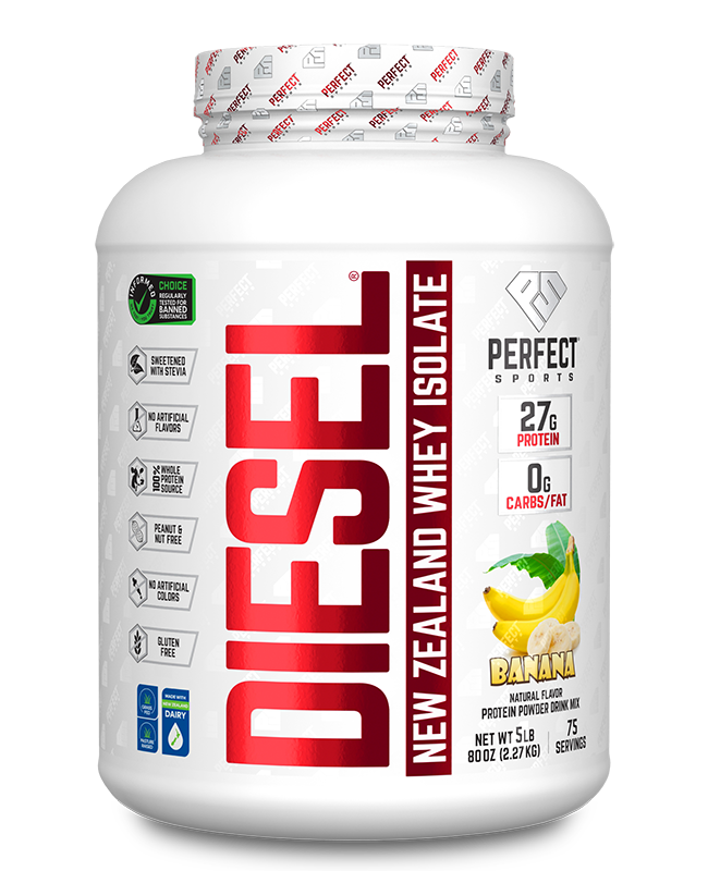 DIESEL New Zealand Whey Isolate 5lbs Banana - PERFECT Sports