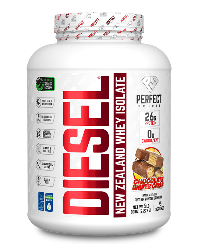 DIESEL New Zealand Whey Isolate 5lbs Chocolate Wafer - PERFECT Sports