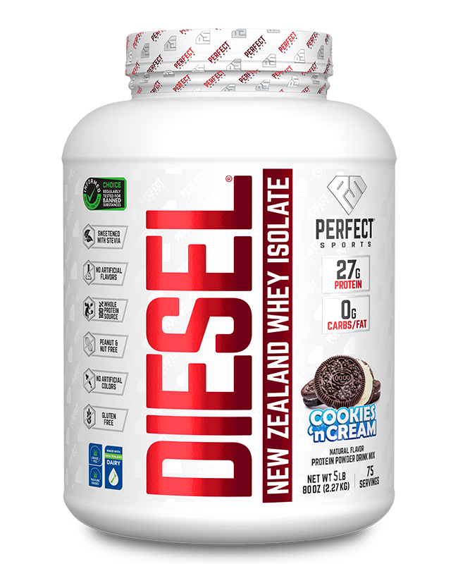 DIESEL New Zealand Whey Isolate 5lbs Cookies ‘n Cream - PERFECT Sports