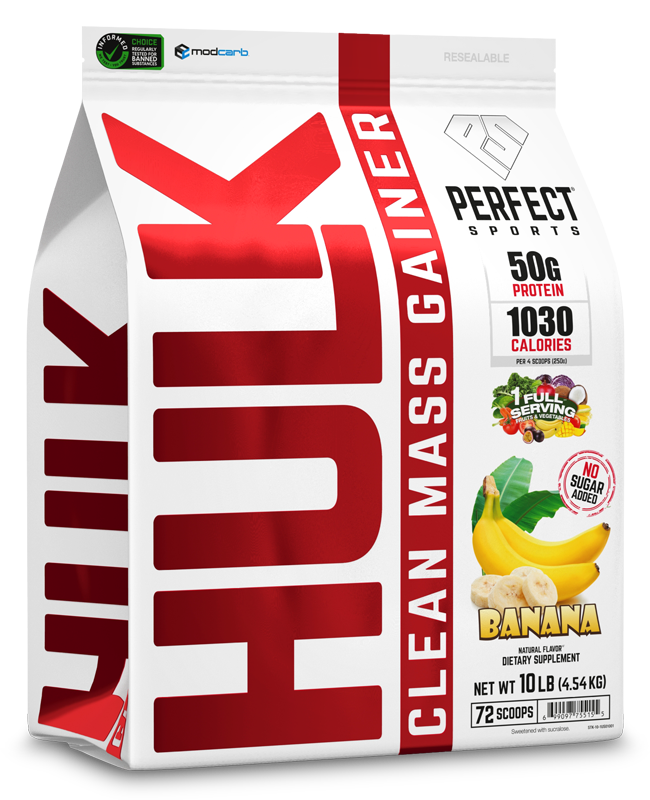 HULK Clean Mass Gainer 10LB Banana - PERFECT Sports