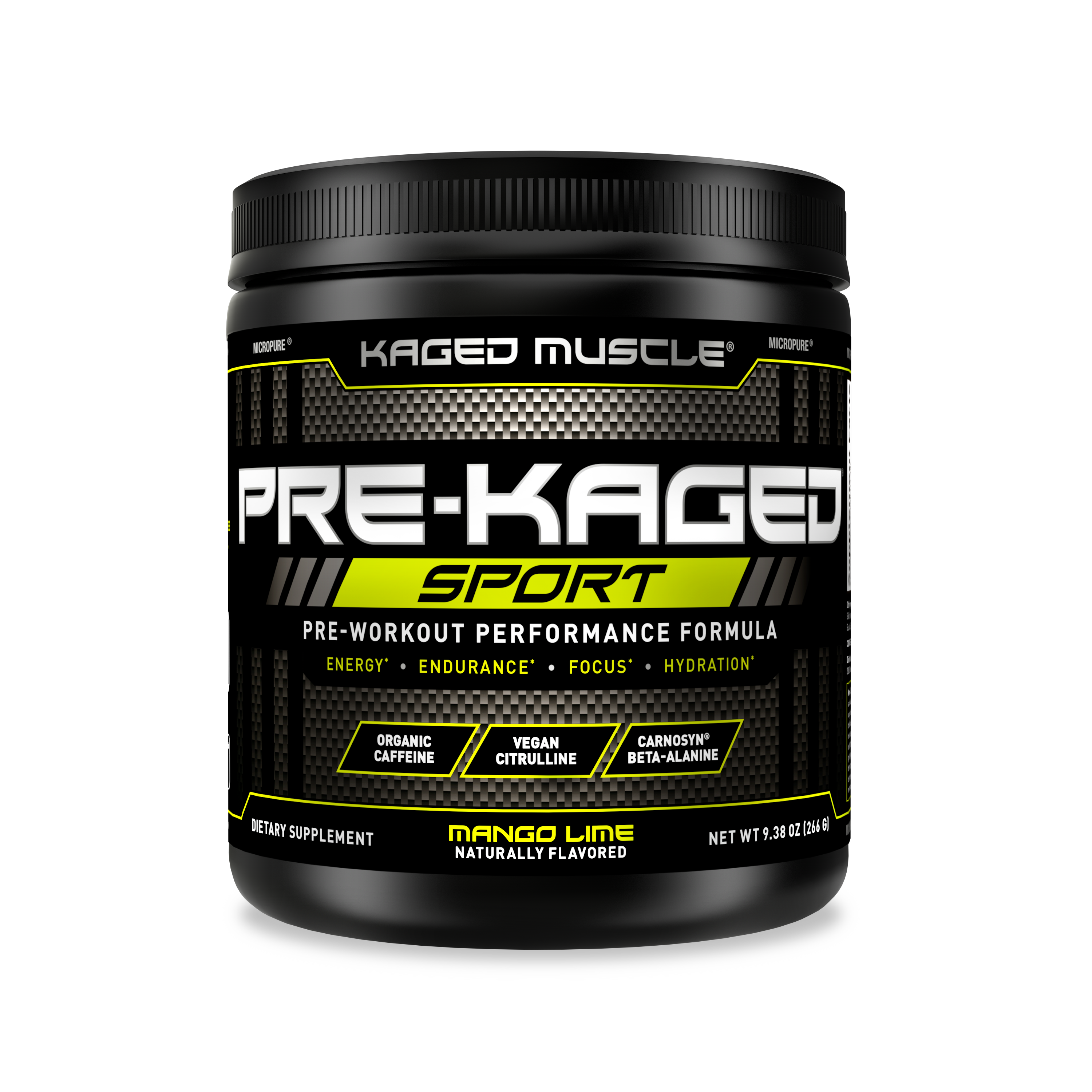 PRE-KAGED SPORT mango lime - Kaged Muscle