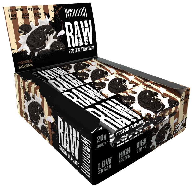 WARRIOR RAW PROTEIN FLAPJACK 75g - cookies and cream