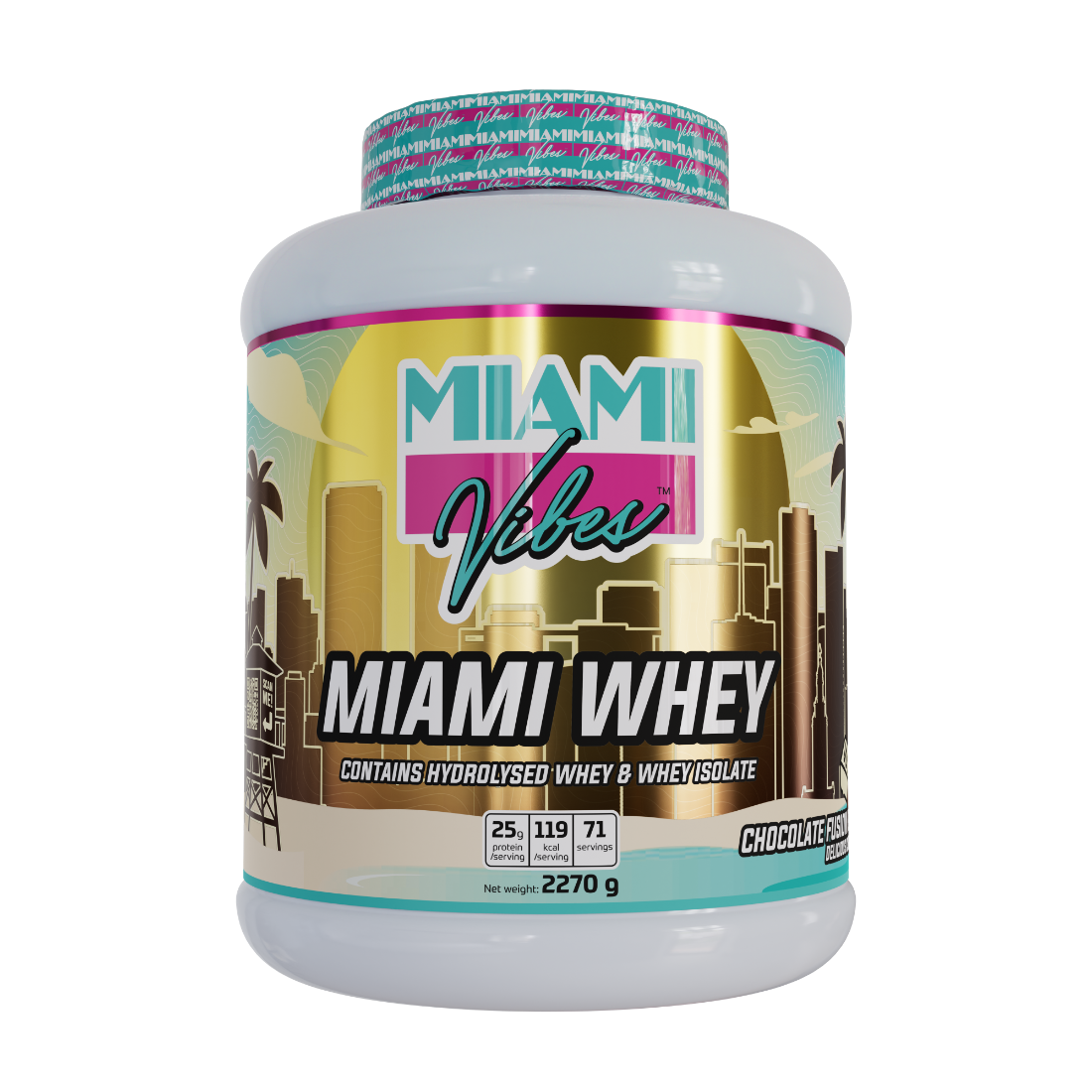 MIAMI WHEY 2270g (chocolate fusion) - Miami Vibes