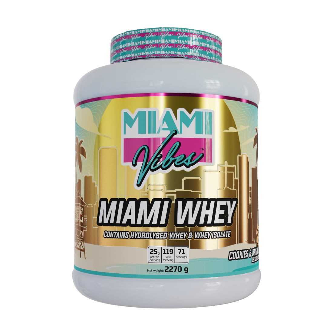 MIAMI WHEY 2270g (cookies) - Miami Vibes