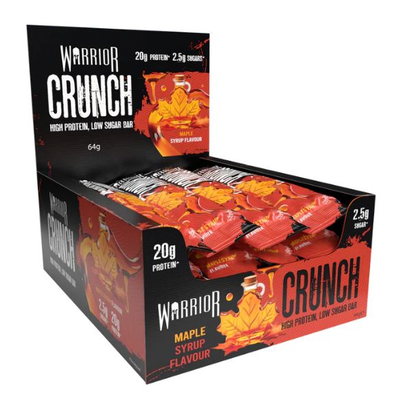 WARRIOR CRUNCH PROTEIN BAR 64g - maple syrup
