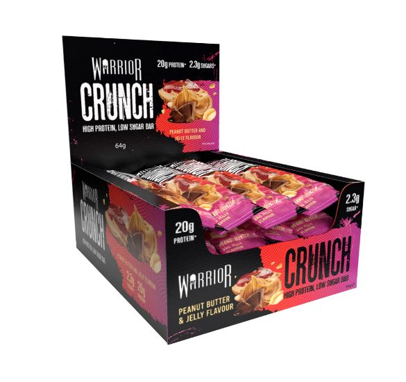 WARRIOR CRUNCH PROTEIN BAR 64g - peanut butter jelly