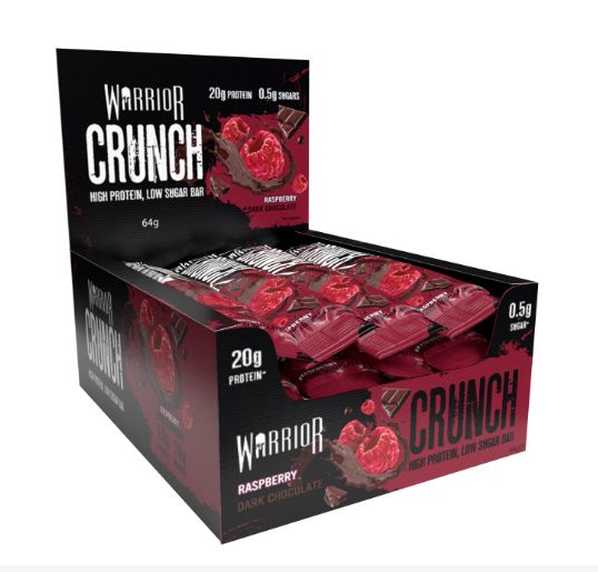 WARRIOR CRUNCH PROTEIN BAR 64g - raspberry dark chocolate