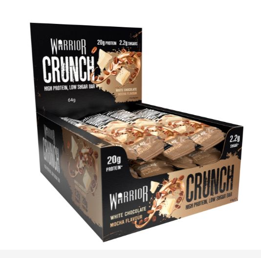 WARRIOR CRUNCH PROTEIN BAR 64g - white chocolate mocha