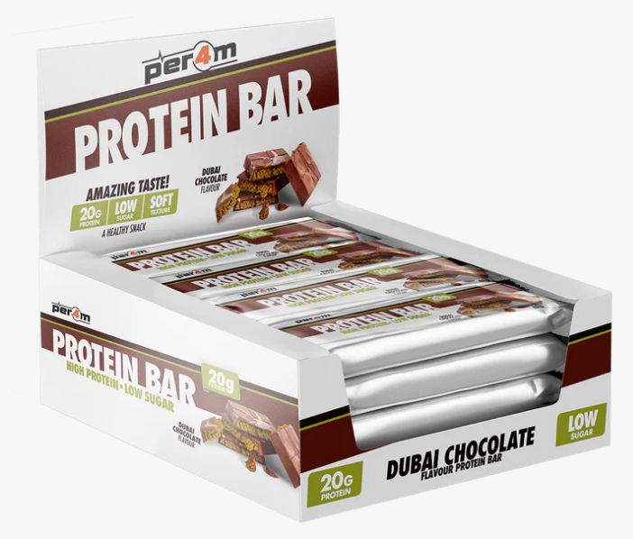 PROTEIN BAR 62g (dubai chocolate) - PER4M