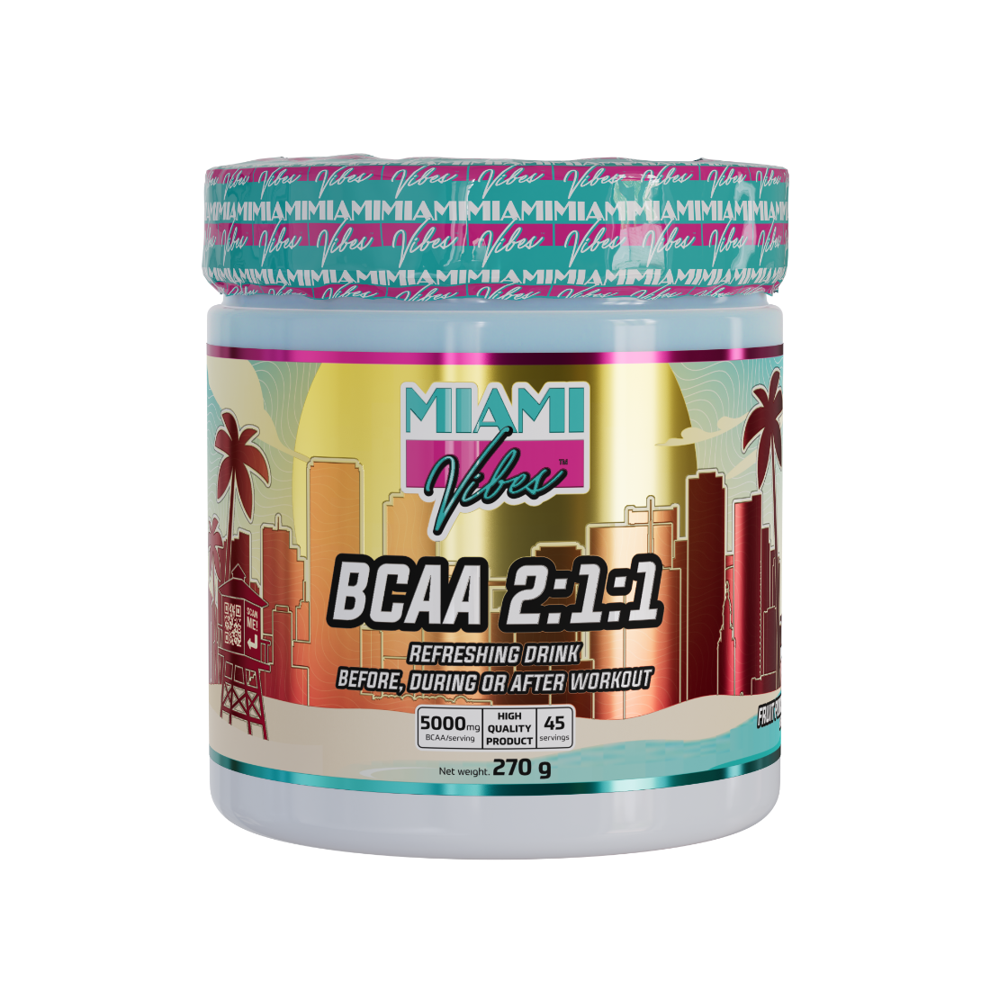 BCAA 2:1:1 270g (fruit punch) - Miami Vibes