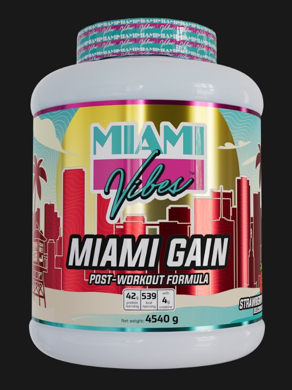 MIAMI GAIN 4540g (strawberry) - Miami Vibes