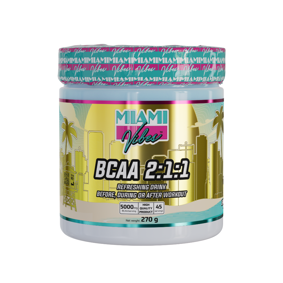 BCAA 2:1:1 270g (lemon) - Miami Vibes