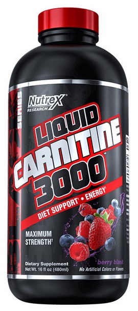 LIQUID CARNITINE 3000 480ml Berry - NUTREX