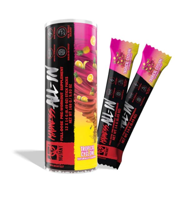 Mutant MADNESS ALL-IN Tropical Cyclone (12 x 14 g) Stick Pack Tube