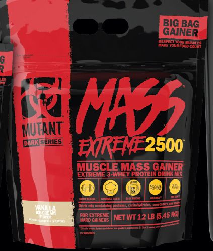 Mutant MASS EXTREME 2500 12lb/5.45kg - vanilla ice cream