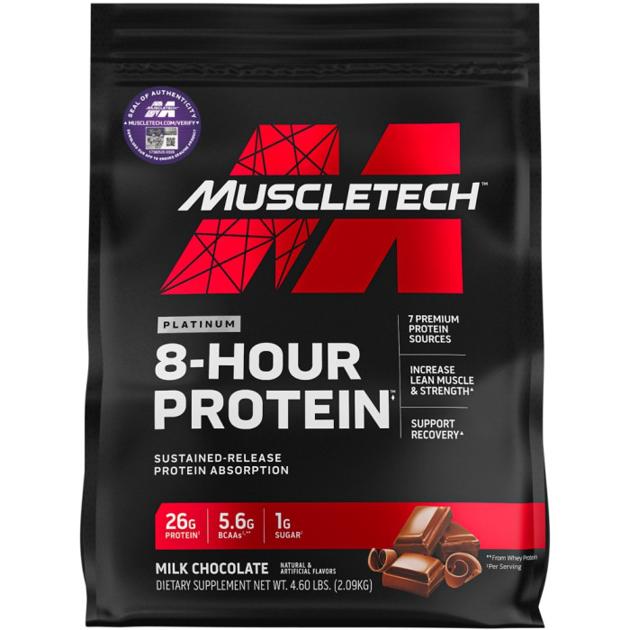 Platinum 8-HOUR PROTEIN 4.6lbs chocolate - MuscleTech