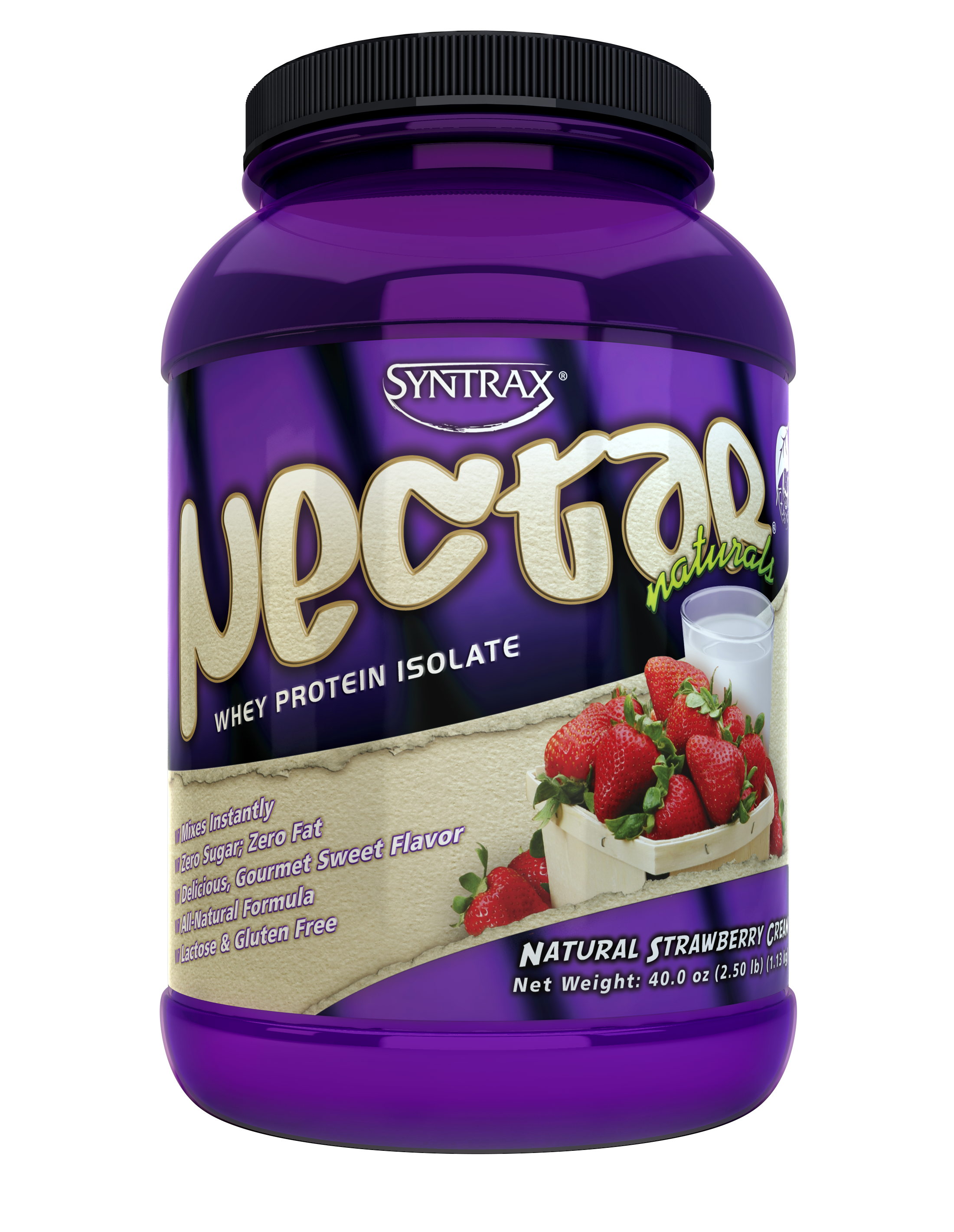 Syntrax Nectar Naturals - Natural Strawberry Cream 2 lb