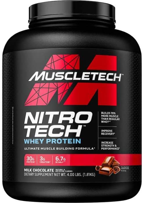 NITRO-TECH Whey Protein 4lbs chocolate - MuscleTech