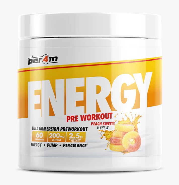 ENERGY PRE-WORKOUT (peach sweets) - PER4M