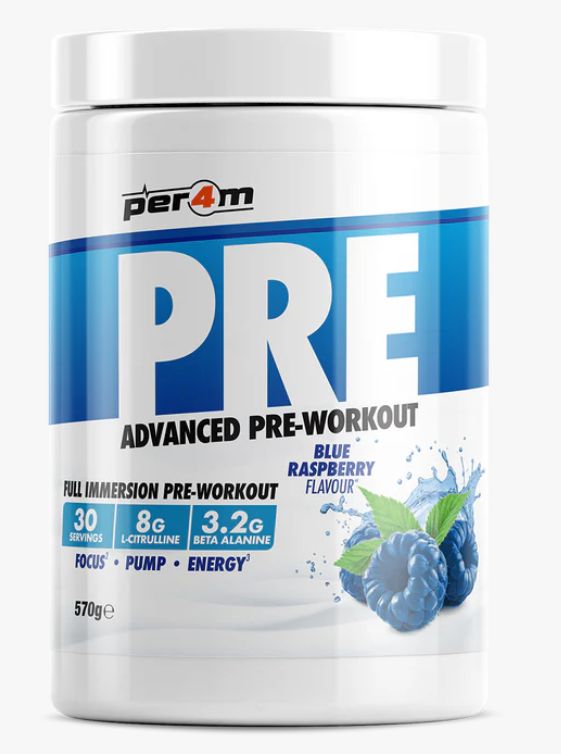 PRE WORKOUT STIM 570g (blue raspberry) - PER4M