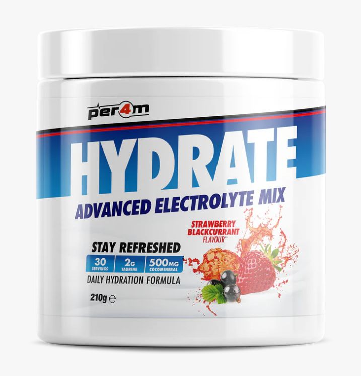 HYDRATE ELECTROLYTE MIX 210g (strawberry blackcurrant) - PER4M