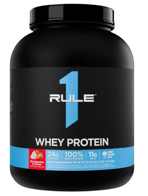 WHEY PROTEIN 5LB (Strawberries & Creme) - Rule 1
