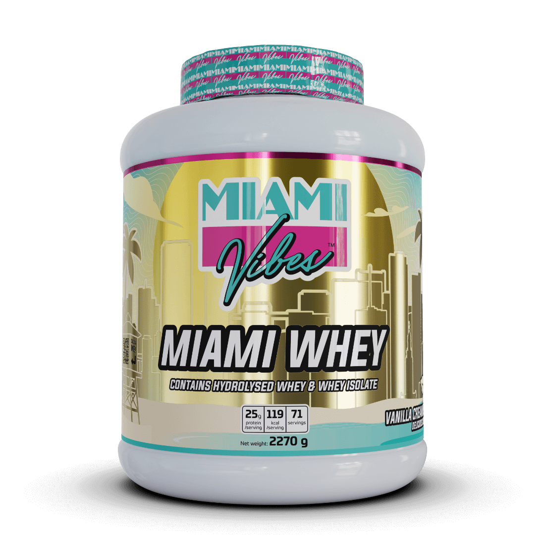 MIAMI WHEY 2270g (vanilla cream) - Miami Vibes